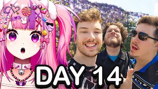 Ironmouse Returns To Ashikaga Flower Park! | Cyclethon 4 Day 14
