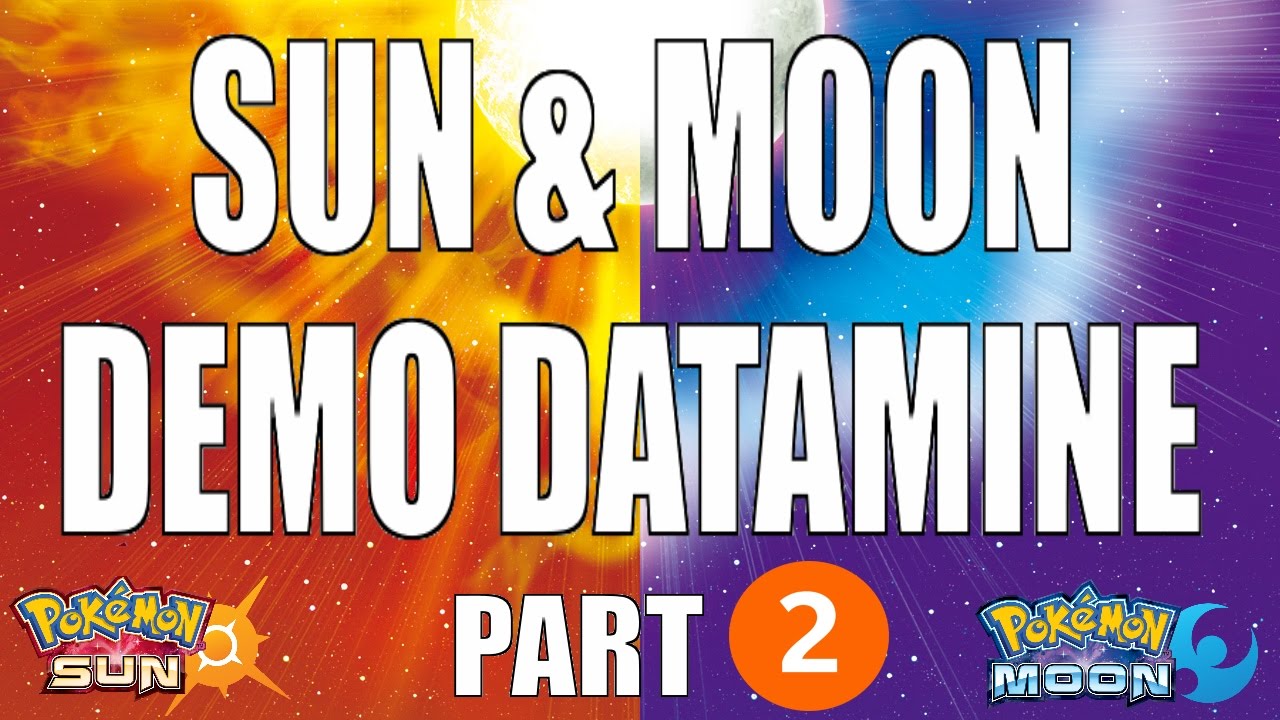 SUN MOON DEMO DATAMINE - Part 2 - YouTube