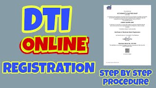 DTI BUSINESS NAME REGISTRATION ONLINE / PAANO MAG PA REGISTER SA DTI ONLINE TRANSACTION