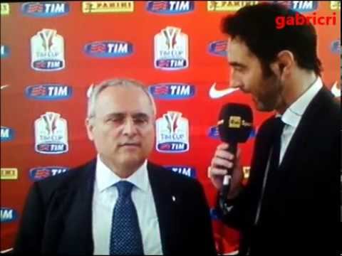 Juventus Lazio 2 1 - Lotito si incazza con il giornalista - Coppa Italia