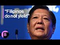 Marcos Says 'Filipinos Do Not Yield' in Swipe at China