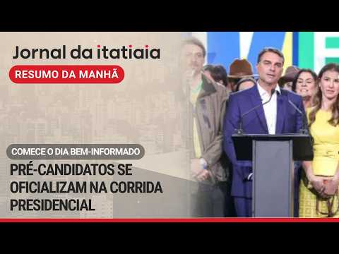 GIRO DA MANHÃ: CAIADO E FLÁVIO BOLSONARO CONFIRMAM CANDIDATURA À PRESIDÊNCIA NESTE FIM DE SEMANA