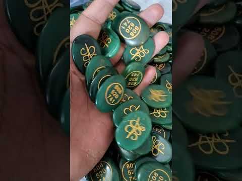 Zibu Symbol Green Jade Coin