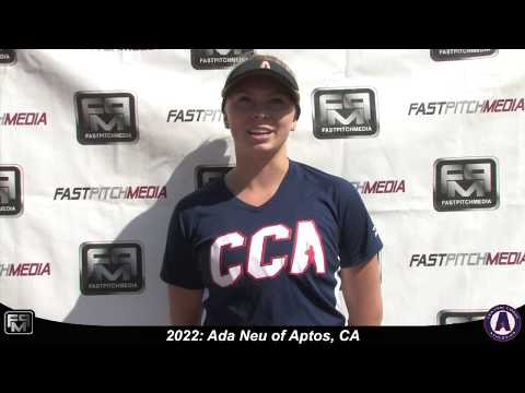 2022 Ada Neu Pitcher and First Base Softball Skills Video - CCA