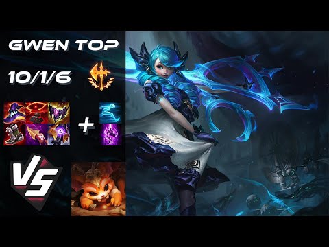 TOP Gwen vs Gnar - EU Challenger Patch 14.13