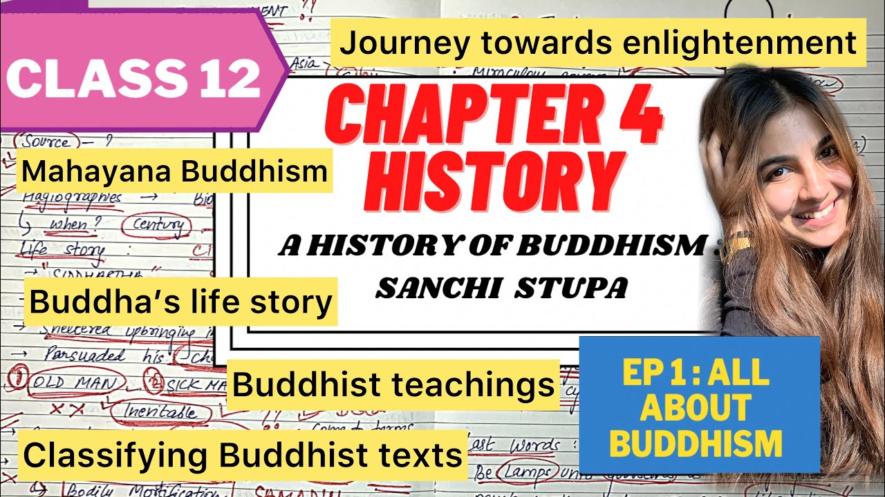 Class 12 Chapter-4 HISTORY | Thinkers, beliefs and buildings,BUDDHISM Explained in Hindi and english