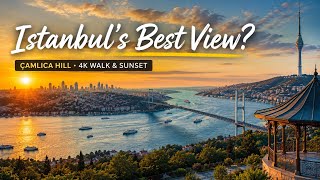 Çamlıca Hill, Istanbul 4K HDR 🇹🇷 | Istanbul’s Best View at Sunset?