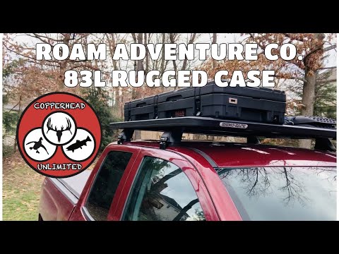 ROAM Adventure Co. 83L Rugged Case Unboxing, Install and Walkaround Roof Rack Storage Case Overland