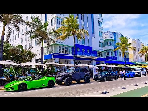 Miami South Beach 2025 Summer Walking Tour in 4K - Miami Beach, Florida