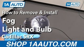 How to Replace Fog Lights 10-16 Cadillac SRX