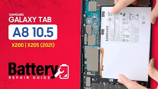 Samsung Galaxy Tab A8 10.5 2021 X200 X205 Battery Replacement