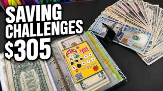 SAVING CHALLENGES | $305 | LOW INCOME CHALLENGES | #savingschallenges #lowincome #cashstuffing 