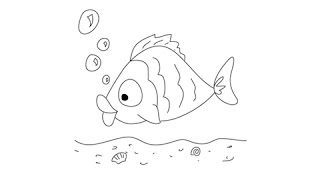 How to draw a Fish - Easy step-by-step drawing lessons for kids