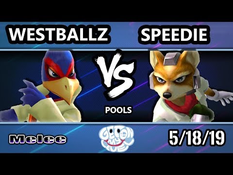 GOML 2019 SSBM - Westballz (Falco) Vs. Speedie (Fox) Smash Melee Tournament Pools