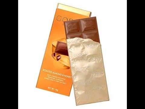 Delicious GODIVA Belgium Roasted Almond and Honey | chocolate unwrapping #shorts | #asmr