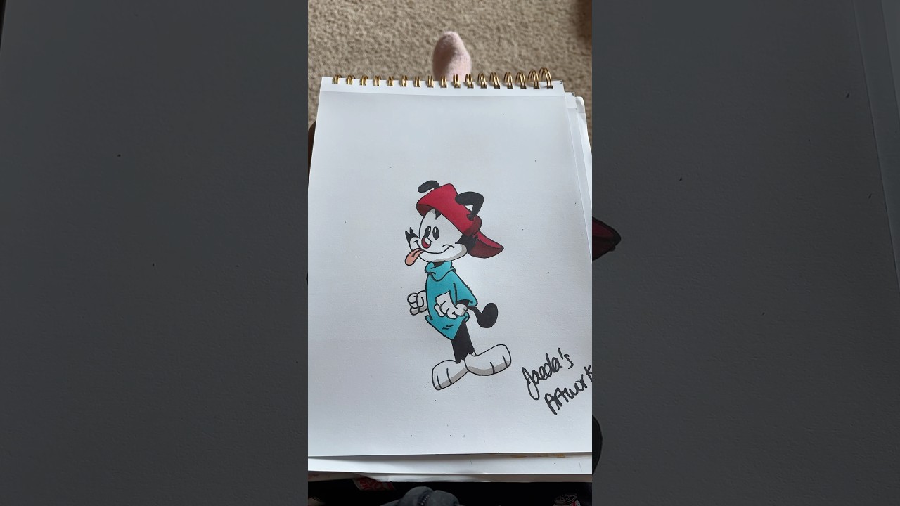Drawing Wakko From Animaniacs #drawing #coloring #tiktok #shorts