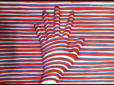 Very Easy!! How to Draw a 3D Hand step by step - Trick Art Optical Illusion | By Parama Shayantony