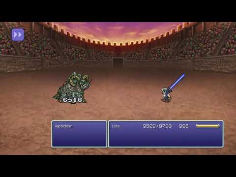 FINAL FANTASY VI Pixel Remaster Getting the Mirage Vest and Locke's 8 hit Master Scroll Combo