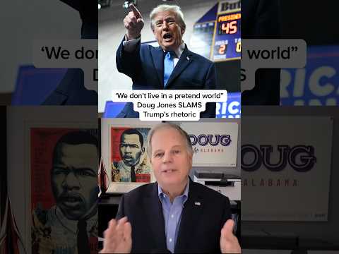 'We don't live in a pretend world' Doug Jones SLAMS Trump's rhetoric