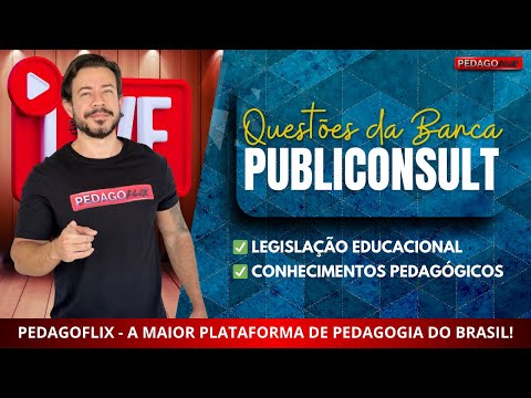 🔴Ao vivo: Resolvendo questões da Banca PUBLICONSULT!