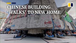 Old Chinese building ‘walks’ to new location