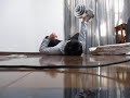 腕立て伏せ300回+30kgダンベルフロアプレス左36回、右45回 300 Push ups in one set