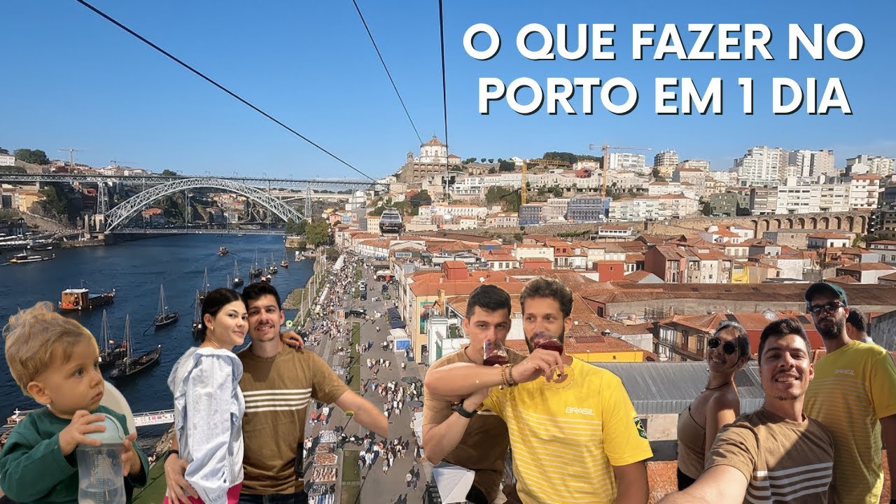 ANDANDO PELO PORTO EM 1 DIA - MAJESTIC -  PASTEL DE NATA - BOLHÃO - JARDIM DO MORRO - RIBEIRA - GAIA