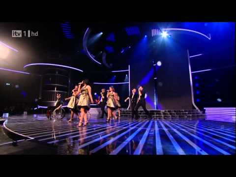 The Cast Of Glee - Don't Stop Believing - X Factor Semi Final (FULL HD)