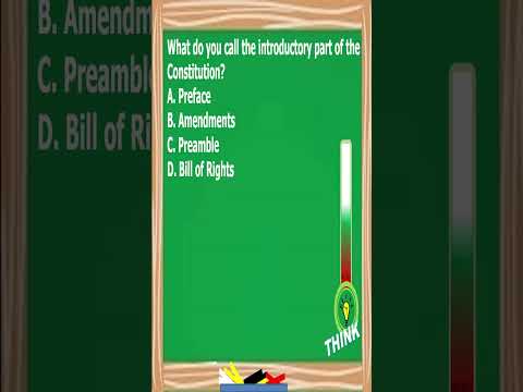 What do you call the introductory part of the Constitution