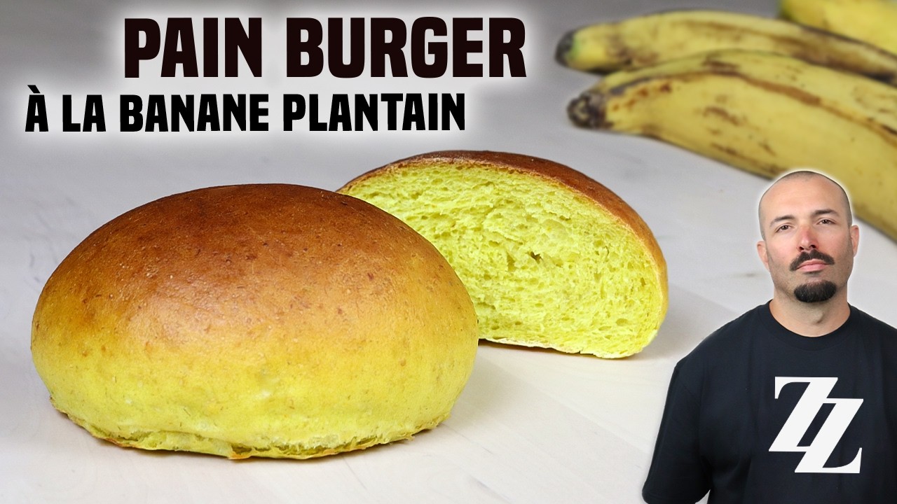 PAIN BURGER à la BANANE PLANTAIN