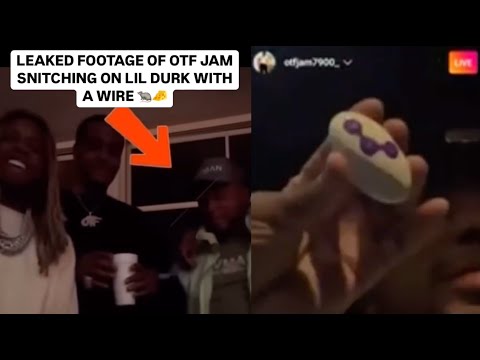 OTF Jam Wearing A Wire Around Lil Durk & Showing Off Tracking Device