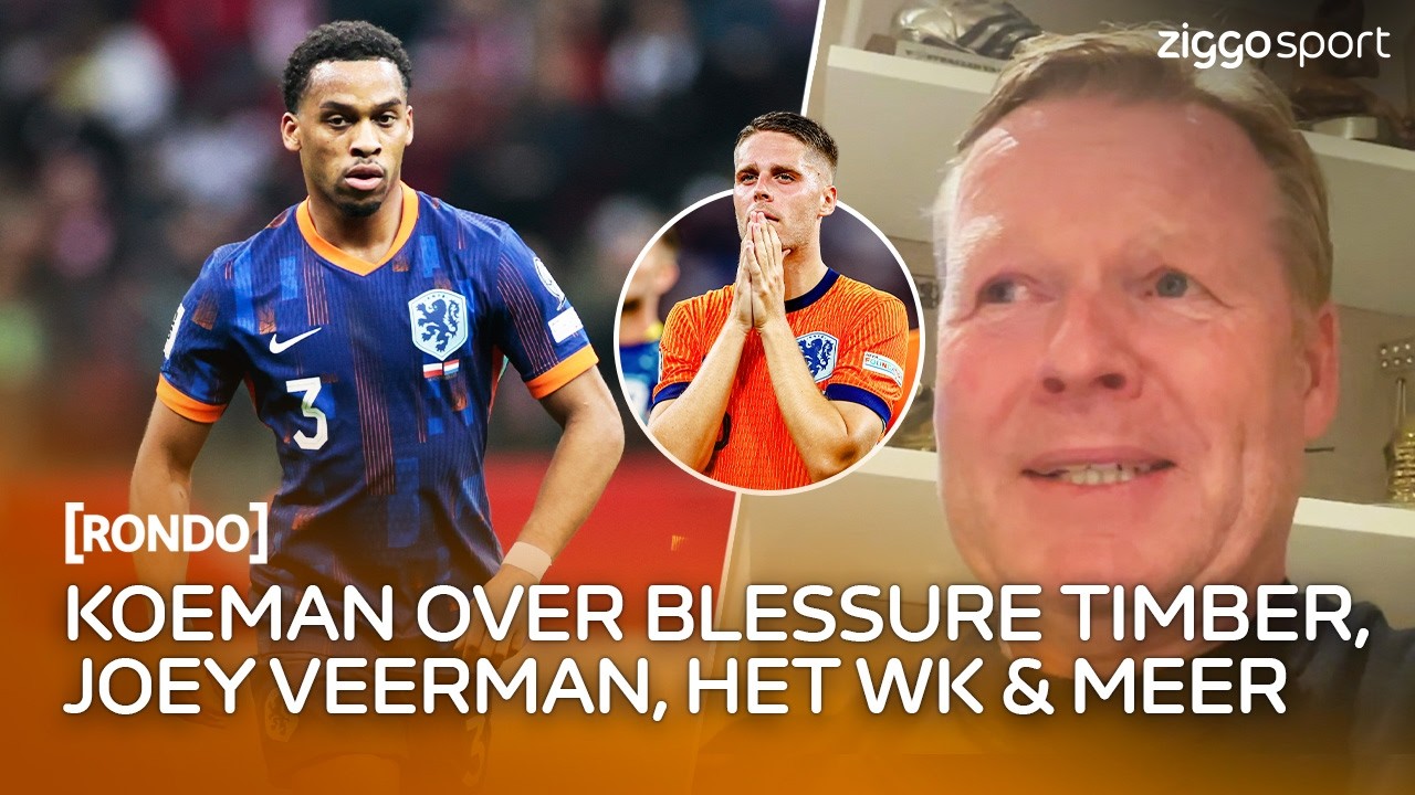 Koeman: "De blessure van Jurriën Timber ziet er niet rooskleurig uit..." 😥 | Rondo 18/05/2026