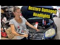 She put WHAT in the headlights?? (Headlight Restoration) Volkswagen Jetta 2.5