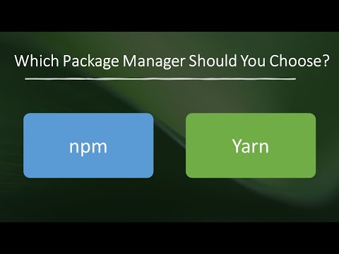 Which Package Manager Should You Choose ? | npm | Yarn