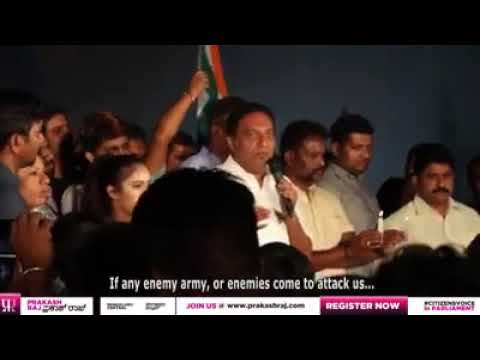 Prakash raj talking about pulma incident and people saying Modi Modi