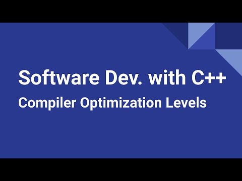 Software Development with C++: Compiler Optimization Levels