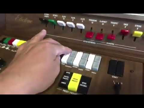 Technical test of vintage organ Yamaha Electone B-55N model