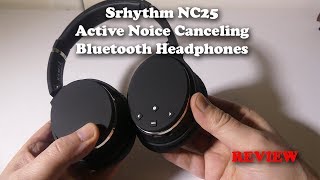 Video thumbnail for Srhythm NC25 Active Noise Canceling Bluetooth Headphones Review and Mic Test by Galaxy Tech Review