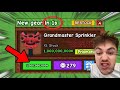 Buying GRANDMASTER SPRINKLER At 1 SECOND Before It Disappeared Grow A Garden