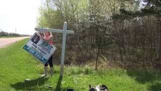 Real Estate Sign Installation! How to put up a real estate sign! PEI Real Estate