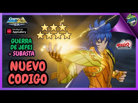 ⭕️En Vivo⭕️ NUEVO CODIGO! Prueba Divina [Guerra de Jefes] + Subasta Saint Seiya EX
