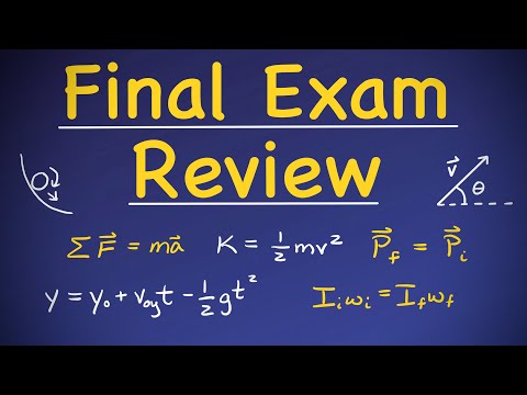 Physics 1 Final Exam Review (Problems and Some Concepts)