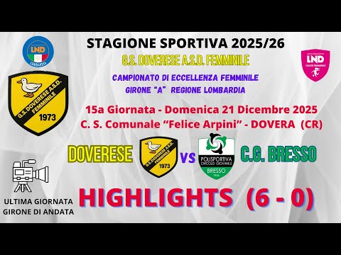 Eccellenza Femminile 2025/26 - 15ª giornata - 21/12/2025 - Circolo Giovanile Bresso