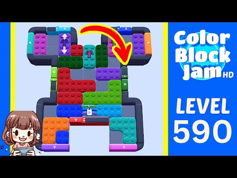 Color Block Jam Level 590 Solution Walkthrough
