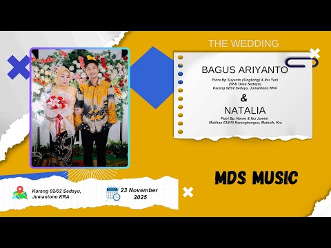 LIVE  MDS MUSIC || WEDDING BAGUS & NATALIA || NEO SOUND || NEO MEDIA || 23 NOV 2025