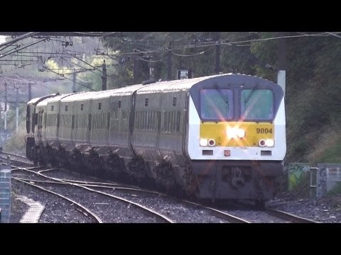 IE Enterprise Train (9004) + 201 Class Locomotive (8208) - Killester, Dublin