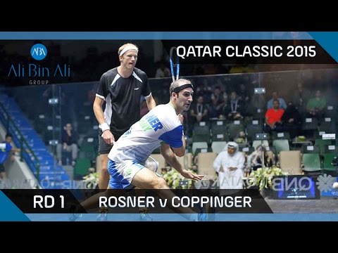 Squash: Qatar Classic 2015 - Men's Rd 1 Highlights: Rosner v Coppinger