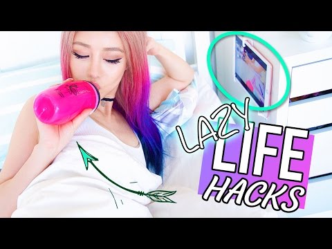 12 LIFE HACKS Every LAZY PERSON Should Know!!!
