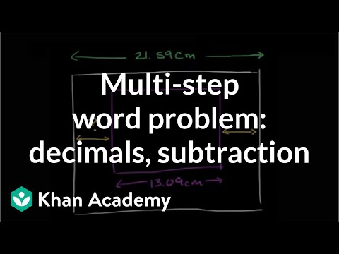 Multi-step rational number word problems