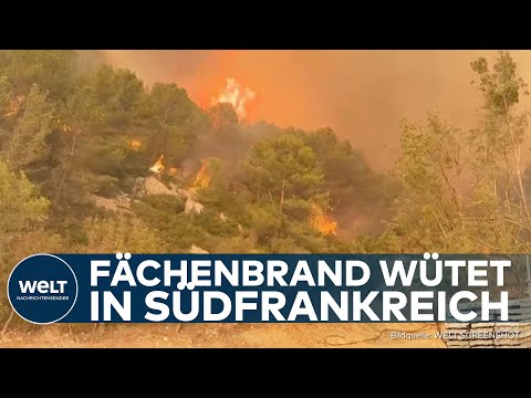 FLÄCHENBRÄNDE IN SÜDFRANKREICH: Tausende fliehen vor den Flammen – schlimmste Brände seit 1949!